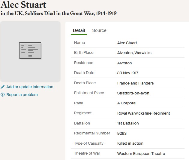 a stuart great war