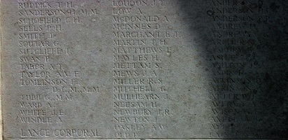 Ernest Ash Tyne Cot inscription