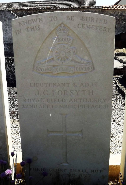 Grave for JC Forsyth