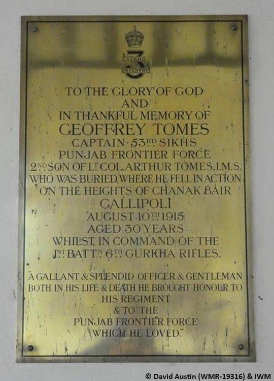 5. Capt Tomes Plaque