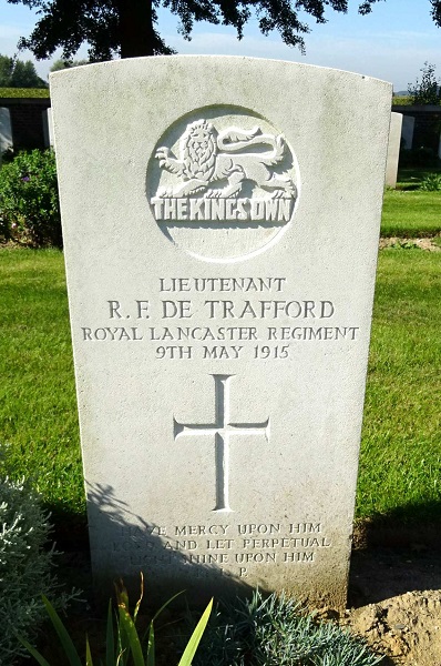Grave for Lt de Trafford