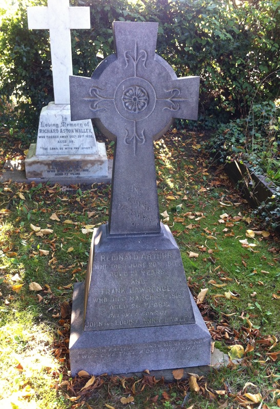 grave for F RA Lawley