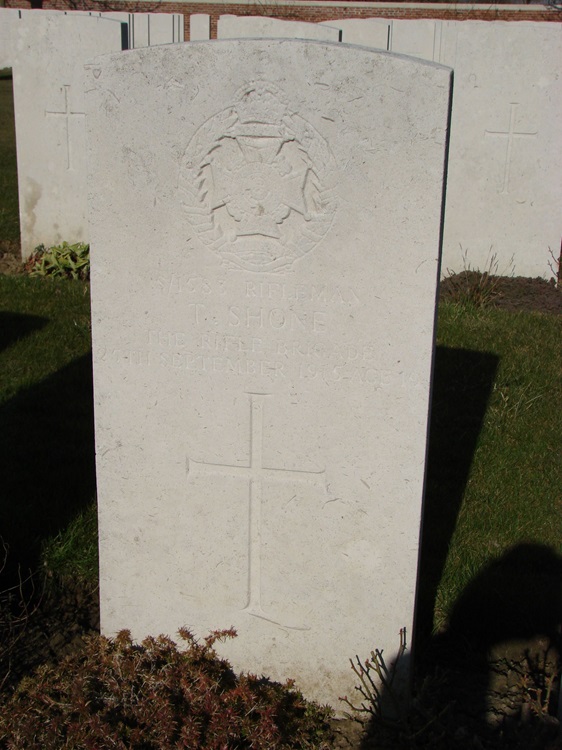 grave for T Shone