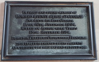 WW1 Plaque for Howard St George200