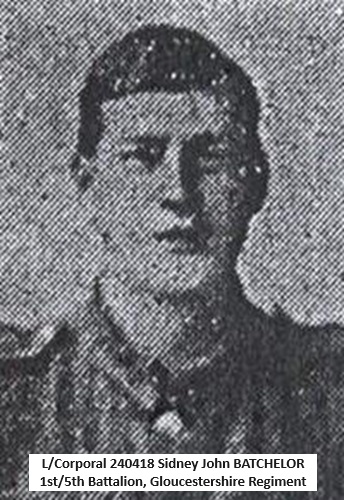 Lance Corporal Sidney John Batchelor