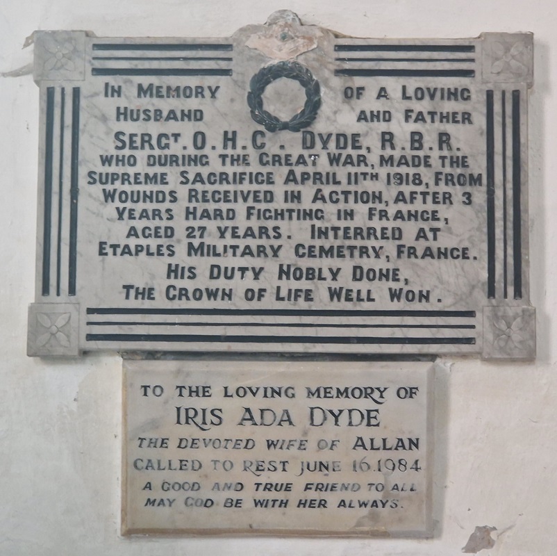 plaque for OHC Dyde