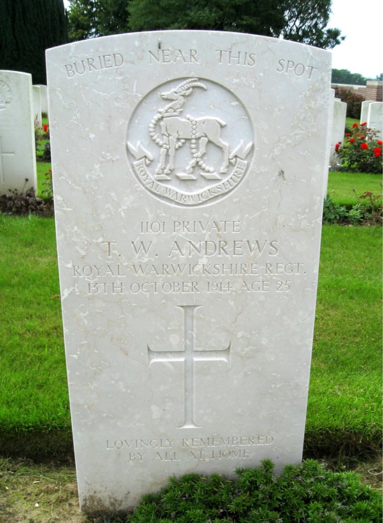 Grave for WT Andrews