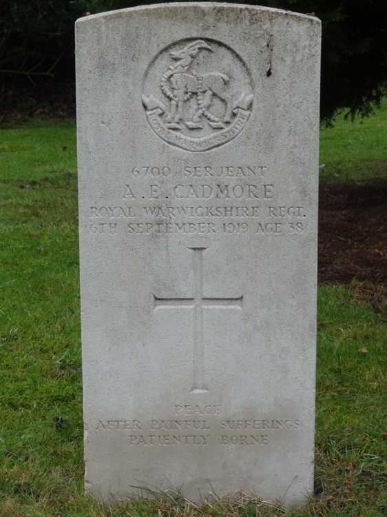 grave for AE Cadmore