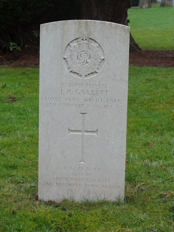 grave for jh garrett