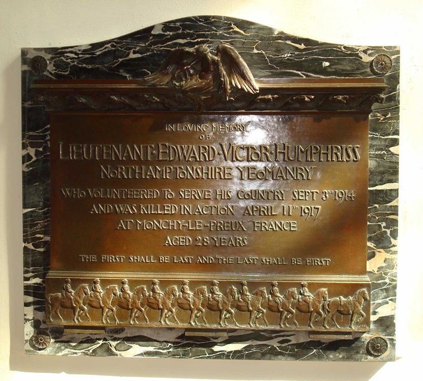 plaque 2nd lt humphriss