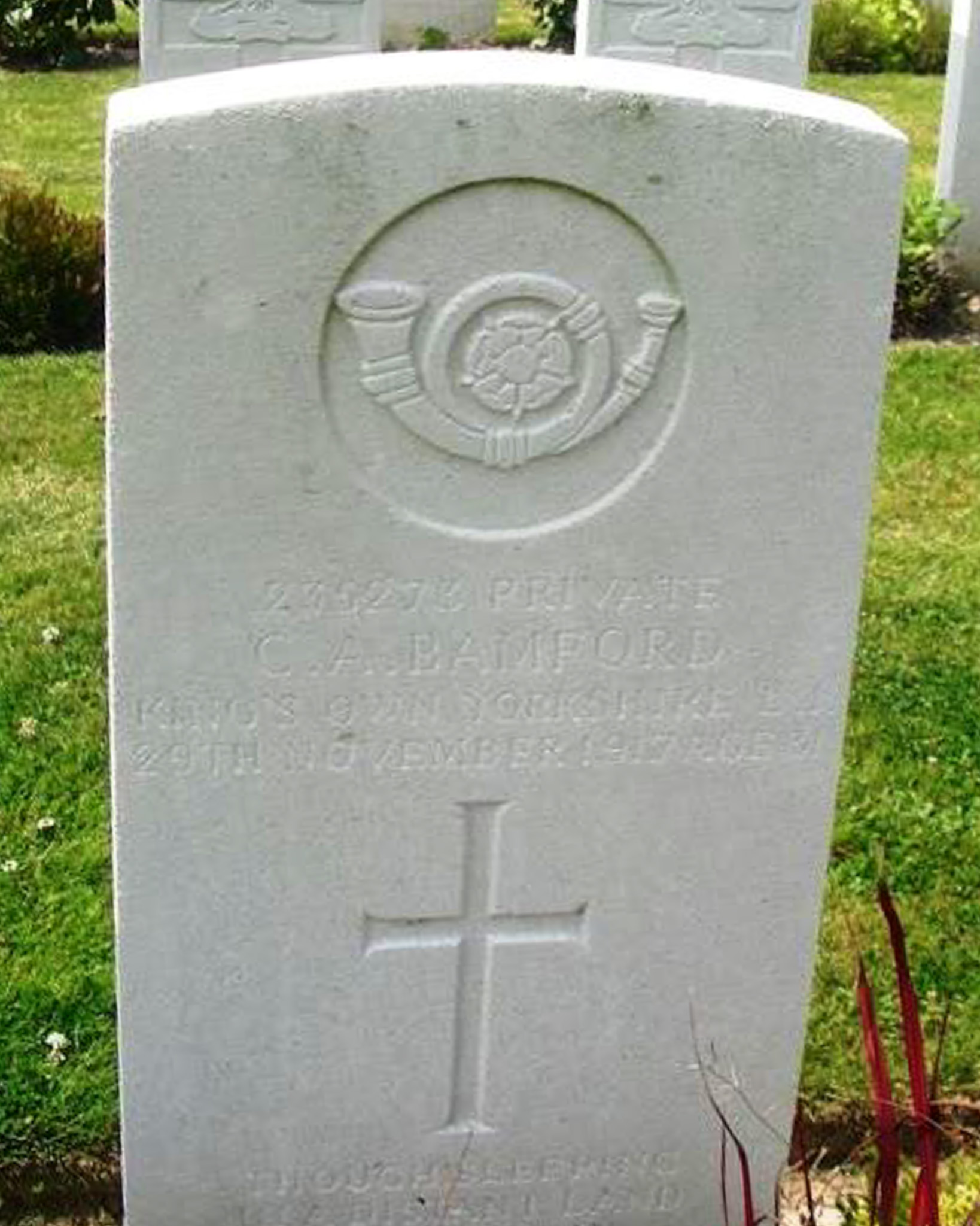grave for CA Bamford 2